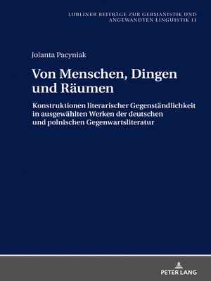 cover image of Von Menschen, Dingen und Räumen